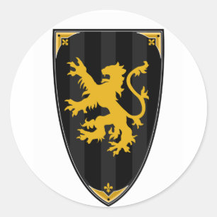 Medieval Knight Shield Sticker