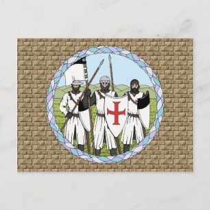 Medieval Knight Templar Briefkaart