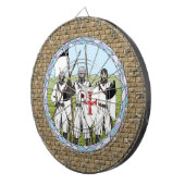 Medieval Knight Templar Dartbord (Voorkant Rechts)
