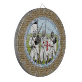Medieval Knight Templar Dartbord (Voorkant Links)