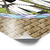 Medieval Knight Templar Foto Afdruk (Hoek)