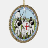 Medieval Knight Templar Keramisch Ornament (Rechts)