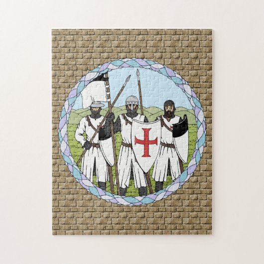 Medieval Knight Templar Legpuzzel (Verticaal)