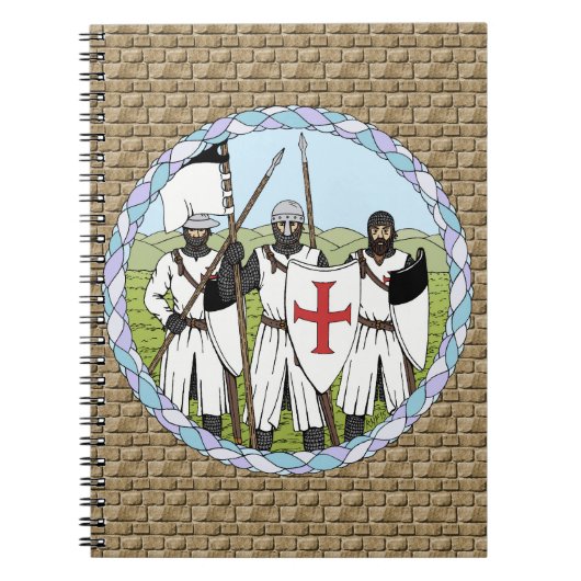 Medieval Knight Templar Notitieboek (Voorkant)