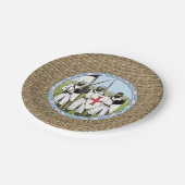 Medieval Knight Templar Papieren Bordje (Gekanteld)