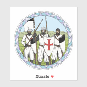 Medieval Knight Templar Sticker