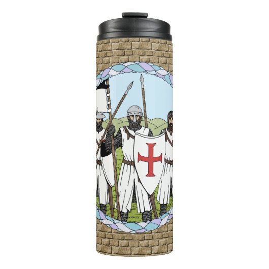 Medieval Knight Templar Thermosbeker (Voorkant)