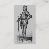 Medieval Knight Visitekaartje (Achterkant)