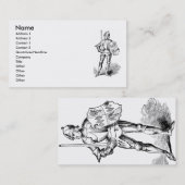 Medieval Knight Visitekaartje (Voorkant / Achterkant)