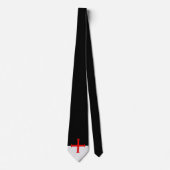 Medieval Knights Templar Cross Flag Stropdas (Voorkant)