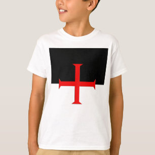 Medieval Knights Templar Cross Flag T-shirt
