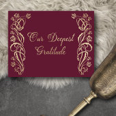 Medieval koninklijke Rozen Weddenschap Hartelijk d Bedankkaart