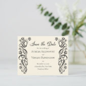 Medieval koninklijke Rozen Weddenschap Opslaan Dat Save The Date (Staand voorkant)