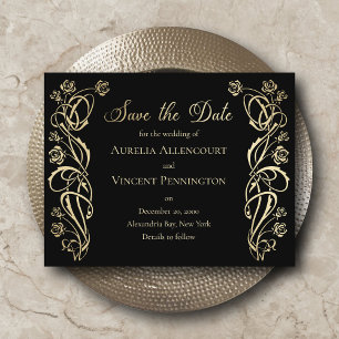 Medieval koninklijke Rozen Weddenschap Opslaan Dat Save The Date