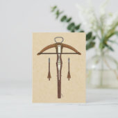 Medieval Krossbow met bouten Briefkaart (Staand voorkant)