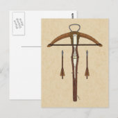 Medieval Krossbow met bouten Briefkaart (Voorkant / Achterkant)
