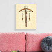 Medieval Krossbow met bouten Canvas Afdruk (Insitu (Woonkamer))