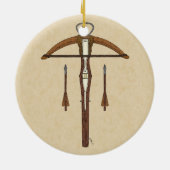 Medieval Krossbow met bouten Keramisch Ornament (Achterkant)