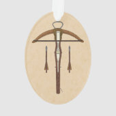 Medieval Krossbow met bouten Ornament (achterkant)