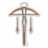 Medieval Krossbow met bouten Sticker (Voorkant)