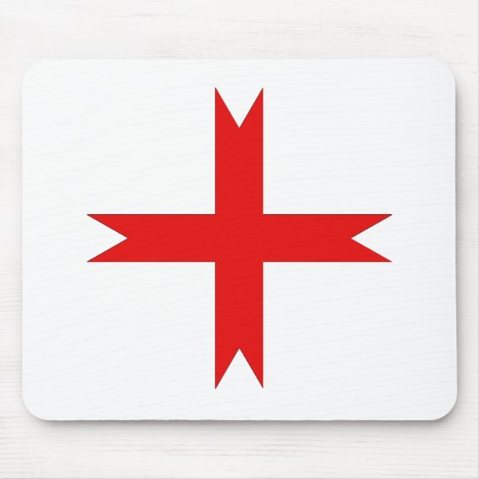 Medieval Kruis van de Knachten Templar Muismat (Voorkant)