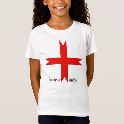 Medieval Kruis van de Knachten Templar T-shirt (Voorkant)