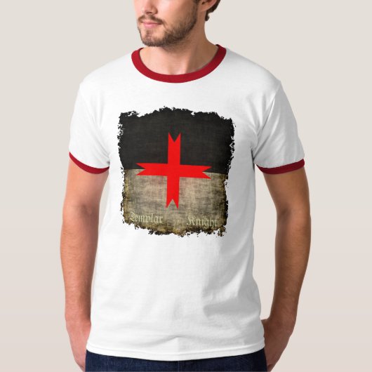 Medieval Kruis van de Knachten Templar T-shirt (Voorkant)
