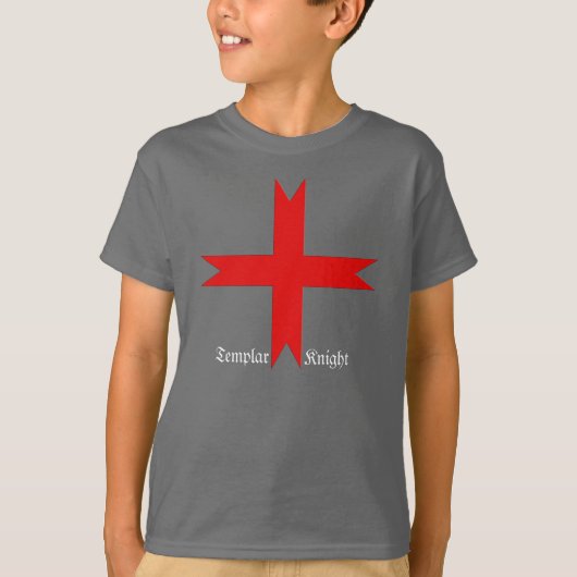 Medieval Kruis van de Knachten Templar T-shirt (Voorkant)