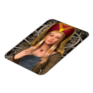 Medieval Lady Magneet