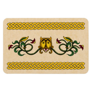 Medieval Lion Design Magneet