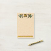 Medieval Lion Design Post-it® Notes (Op bureau)
