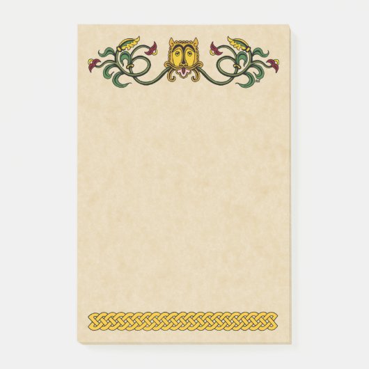 Medieval Lion Design Post-it® Notes (Voorkant)