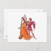 Medieval Lord en Lady Briefkaart (Voorkant / Achterkant)