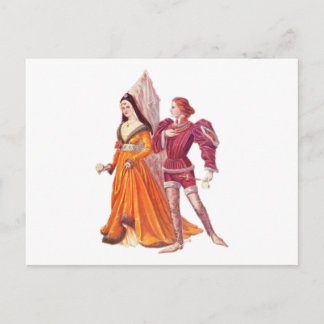 Medieval Lord en Lady Briefkaart