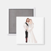 Medieval Lord en Lady Magneet (Voorkant / Achterkant)