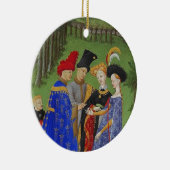 Medieval lords en dames keramisch ornament (Rechts)