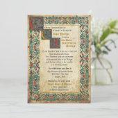 Medieval Manuscript Weddenschap Kaart (Staand voorkant)