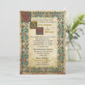 Medieval Manuscript Weddenschap Kaart (Staand voorkant)