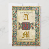 Medieval Manuscript Weddenschap Kaart (Achterkant)