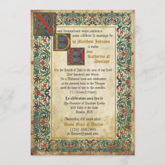 Medieval Manuscript Weddenschap Kaart