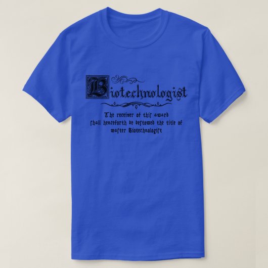 Medieval Master Biotechnology T-shirt (Design voorkant)