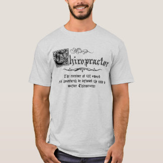 Medieval Master Chiropractor T-shirt