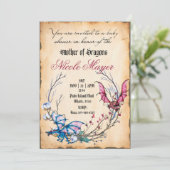 Medieval Moeder Baby shower Uitnodiging (Staand voorkant)