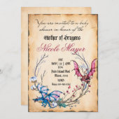 Medieval Moeder Baby shower Uitnodiging (Voorkant / Achterkant)