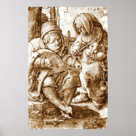 Medieval Musicians 1524 Poster (Voorkant)