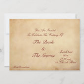 Medieval Noble Royal Invites Kaart (Achterkant)