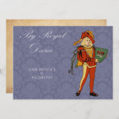 Medieval Noble Royal Invites Kaart (Voorkant / Achterkant)