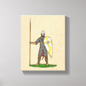 Medieval Norman Knight Circa 1066 Canvas Afdruk (Voorkant)