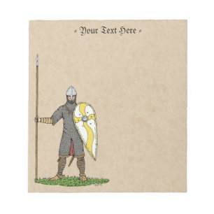 Medieval Norman Knight Circa 1066 Notitieblok