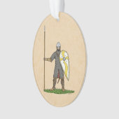 Medieval Norman Knight Circa 1066 Ornament (voorkant)